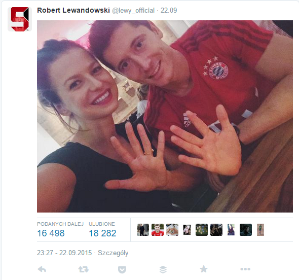 Najpopularniejszy tweet września - Robert  Lewandowski zwycięzcą