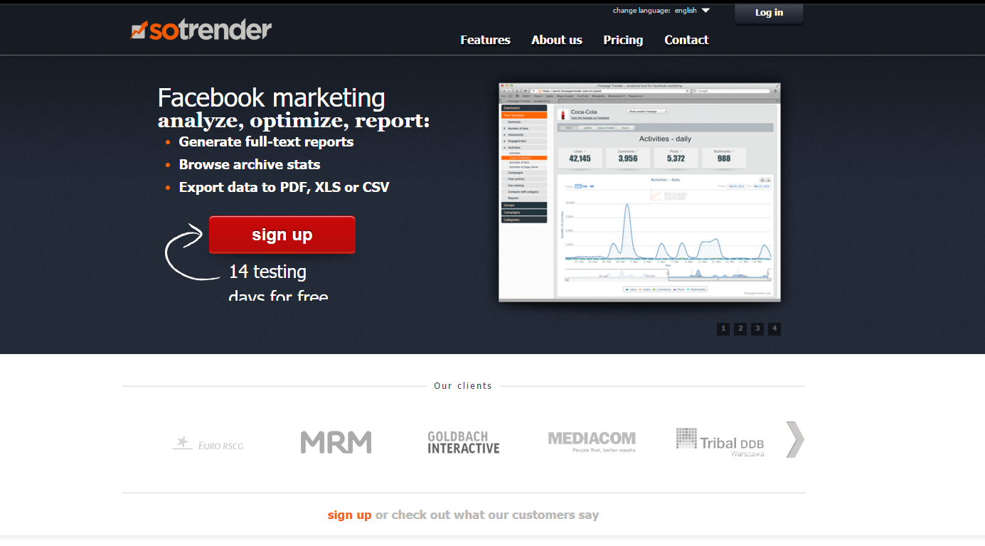 Tak wyglądała nasza strona w 2012 roku - screen z Web Archive