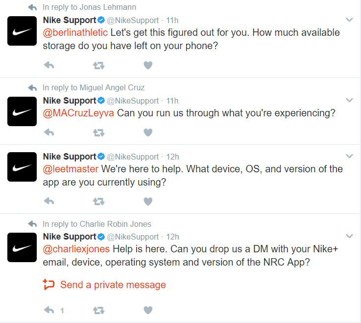 Customer service and social media - Nike