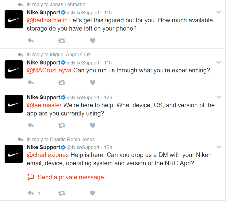 Customer service and social media - nike