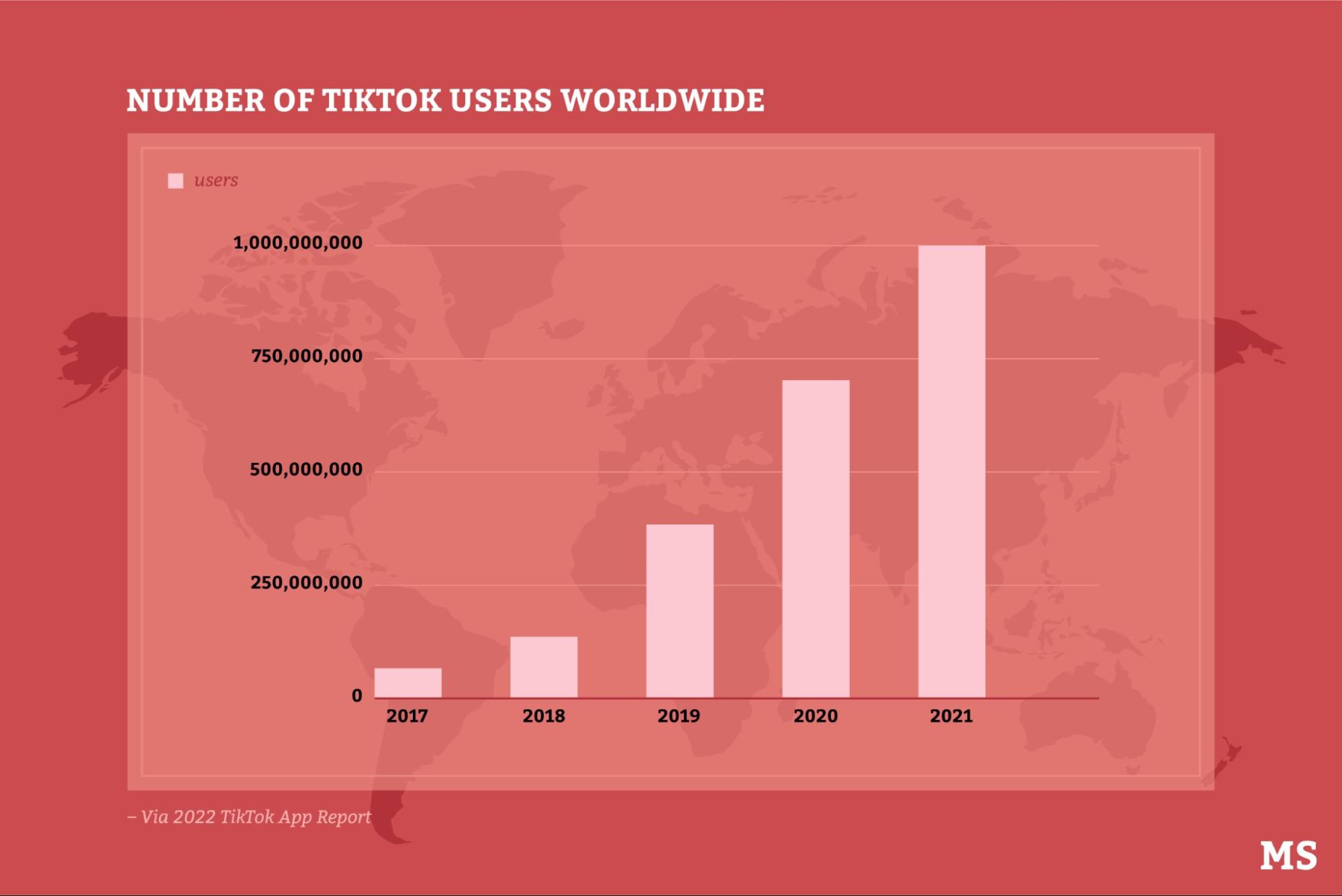 TikTok users worldwide