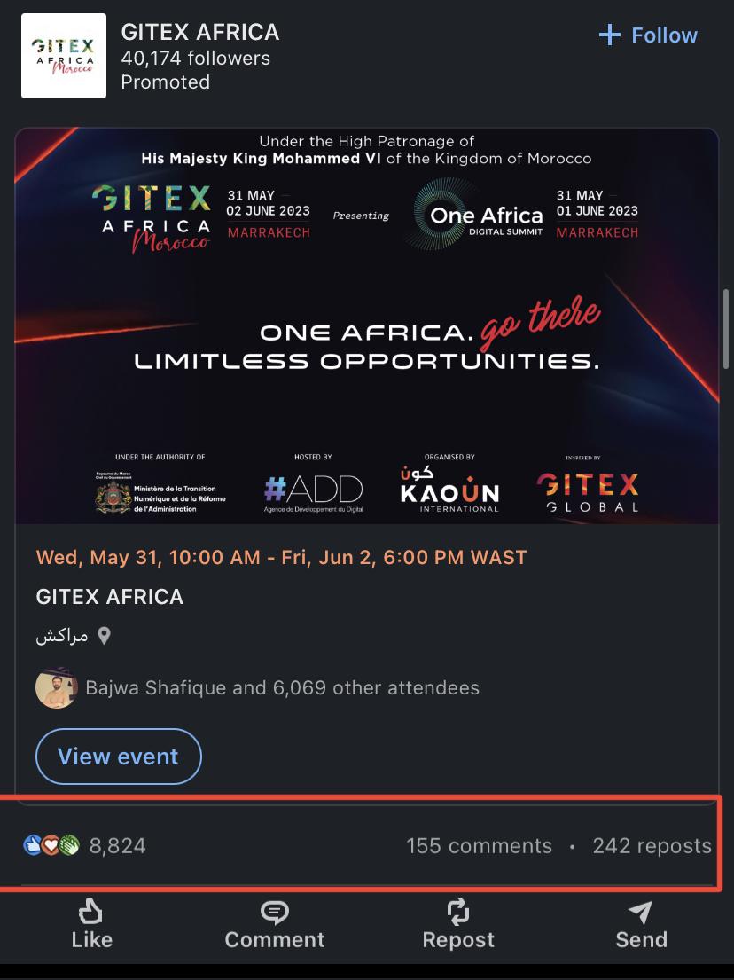 gitex africa linkedin ad