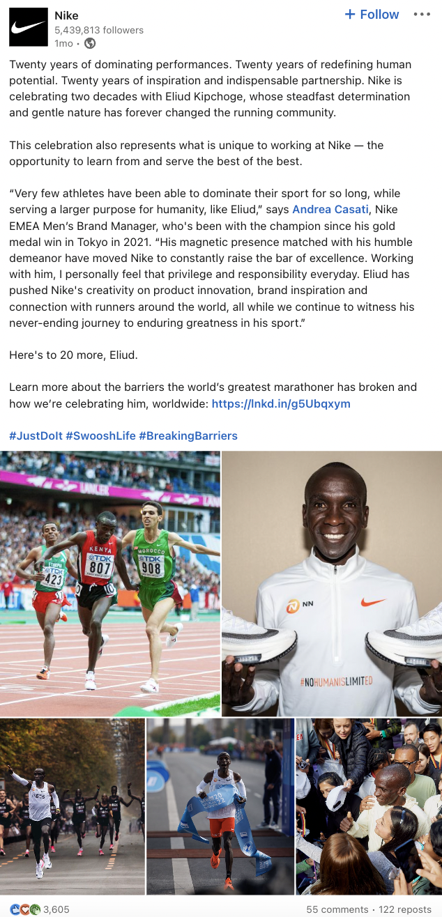 what to post on linkedin - tell a story