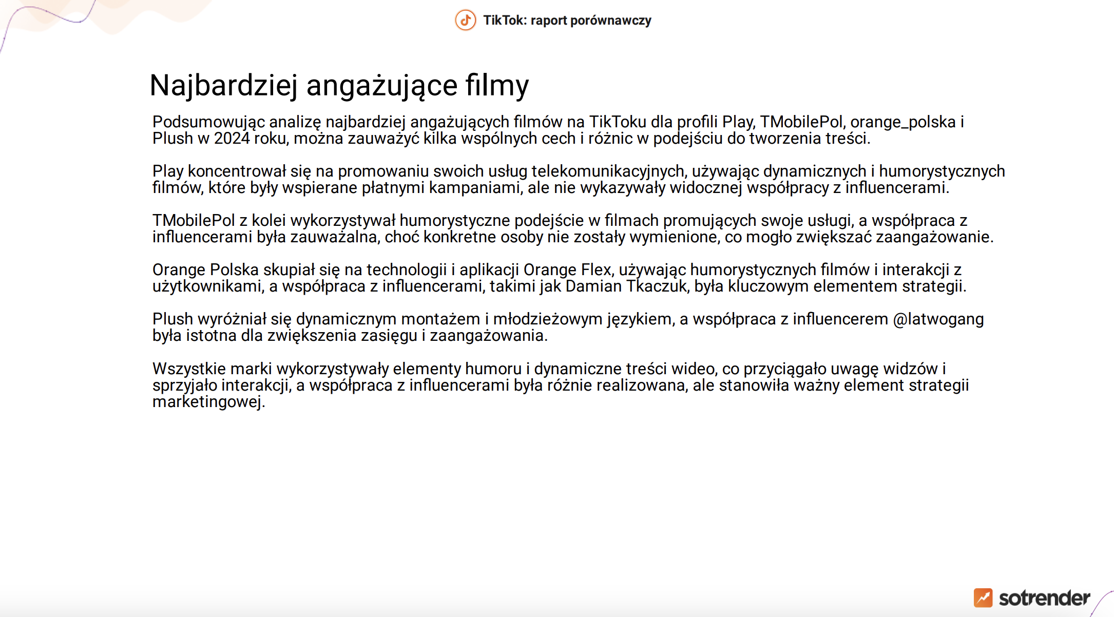 raport tiktok analiza działań konkurencji