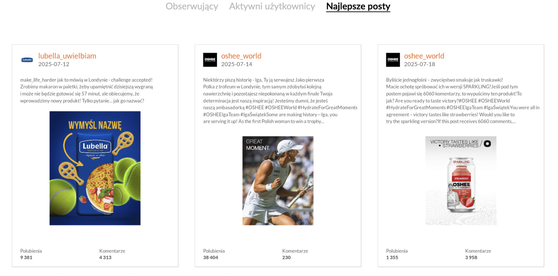 lubella makaron wimbledon