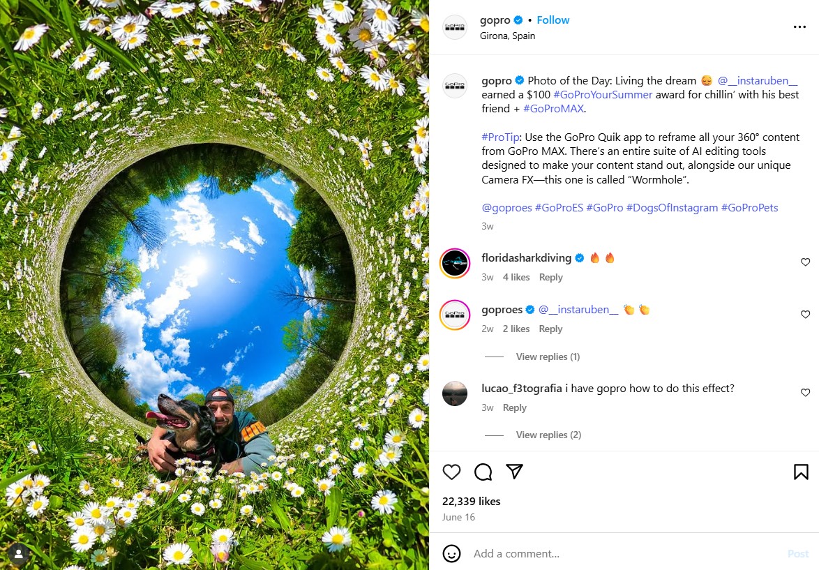 GoPro Instagram content