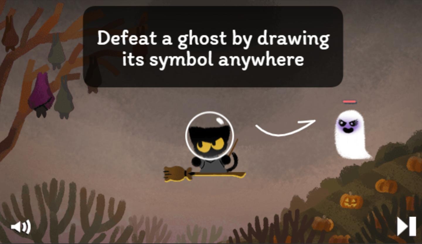 Halloween doodle game