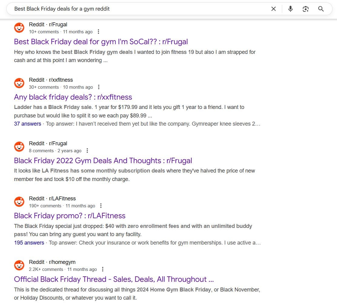 Black Friday reddit promotion