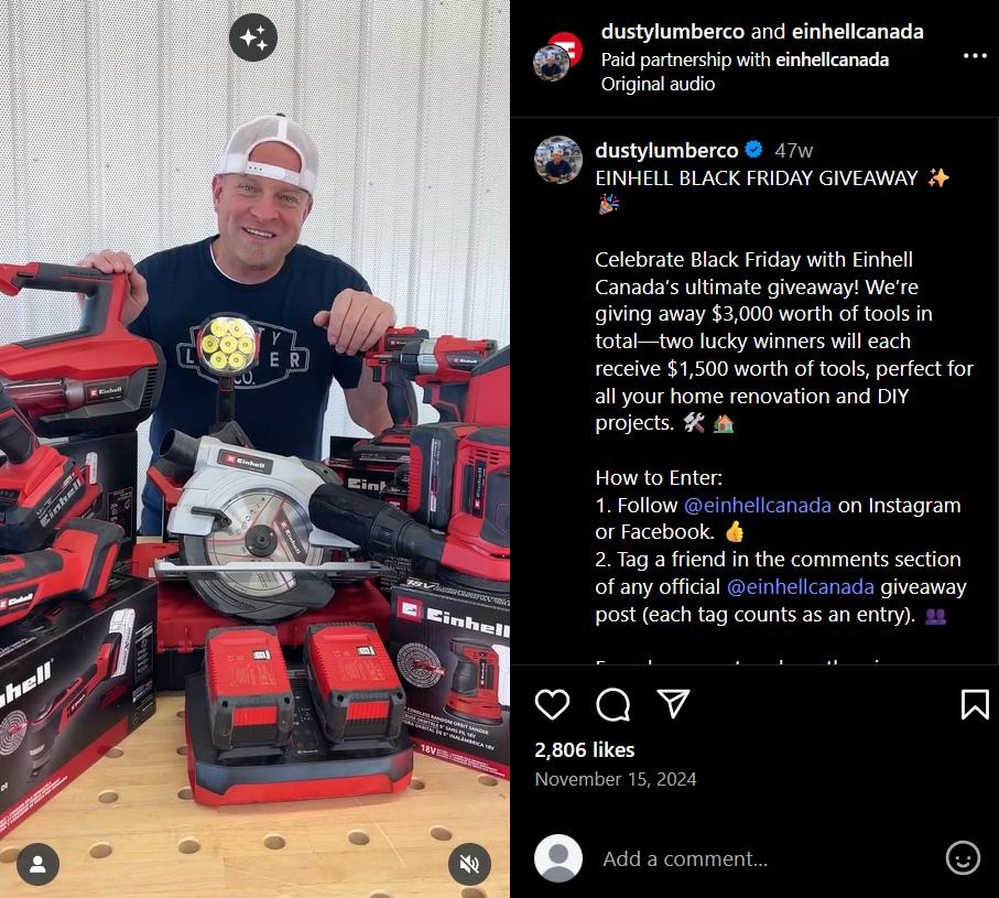 Black Friday giveaway