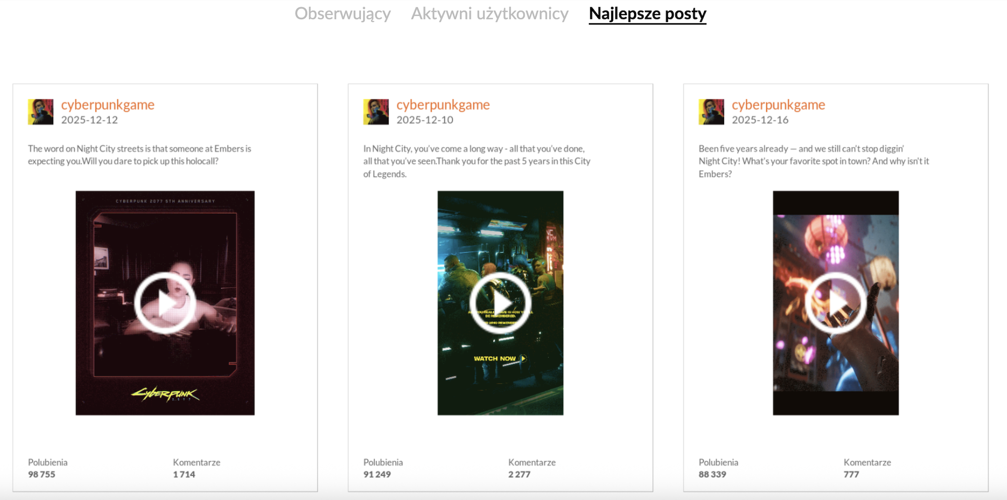 cyberpunk2077 miasto legend rocznica