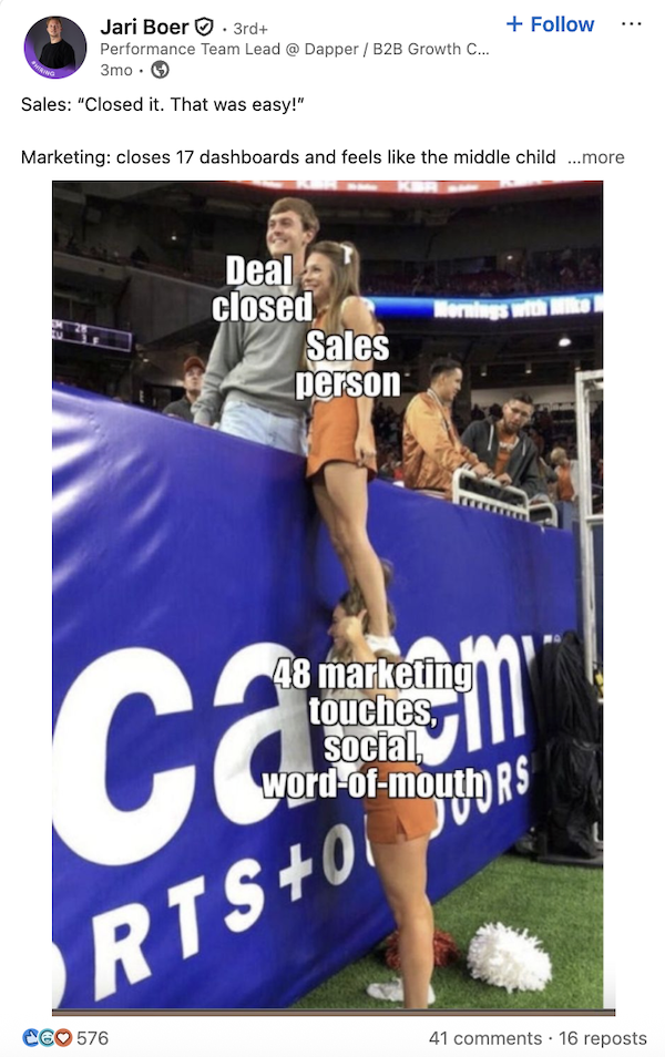 linkedin engaging post example