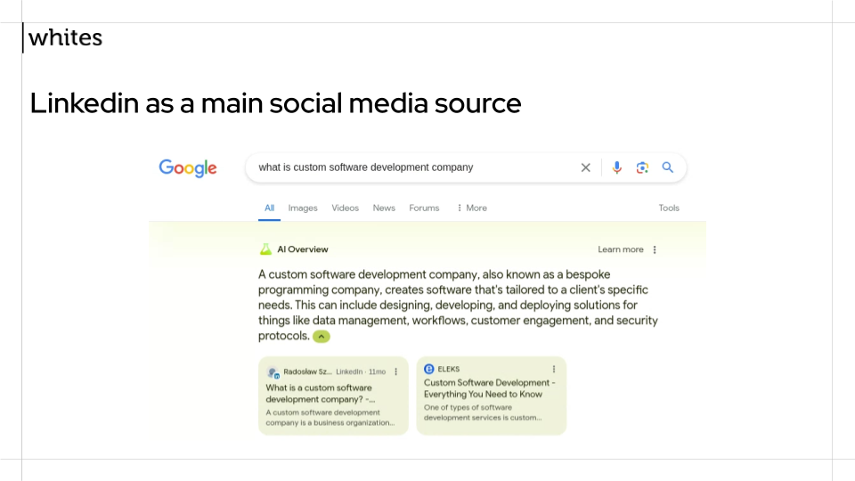 linkedin social media source for llms